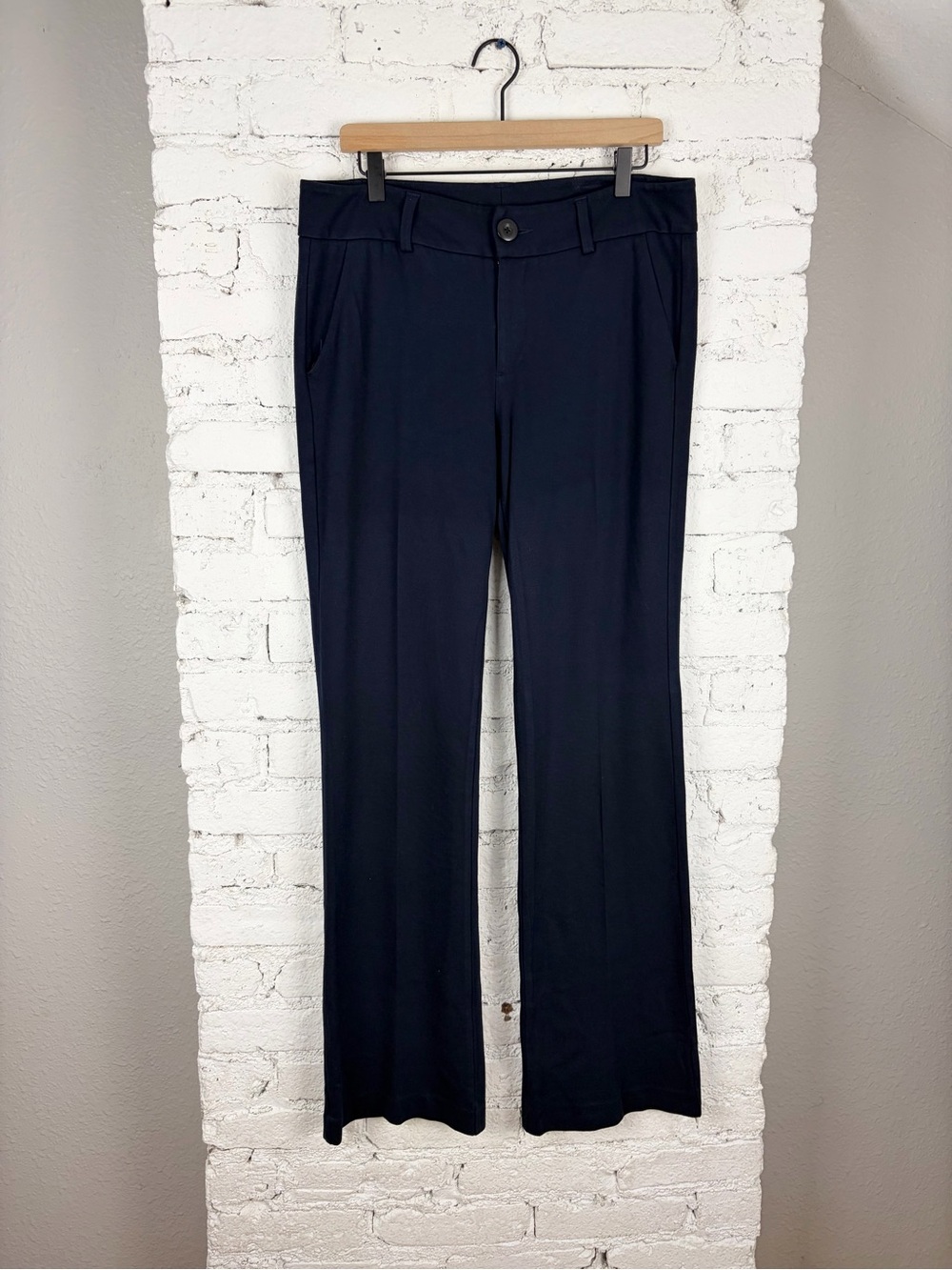 Cabi Navy Blue Top Notch Trouser Stretch Career Pants Style 3202 Size 12